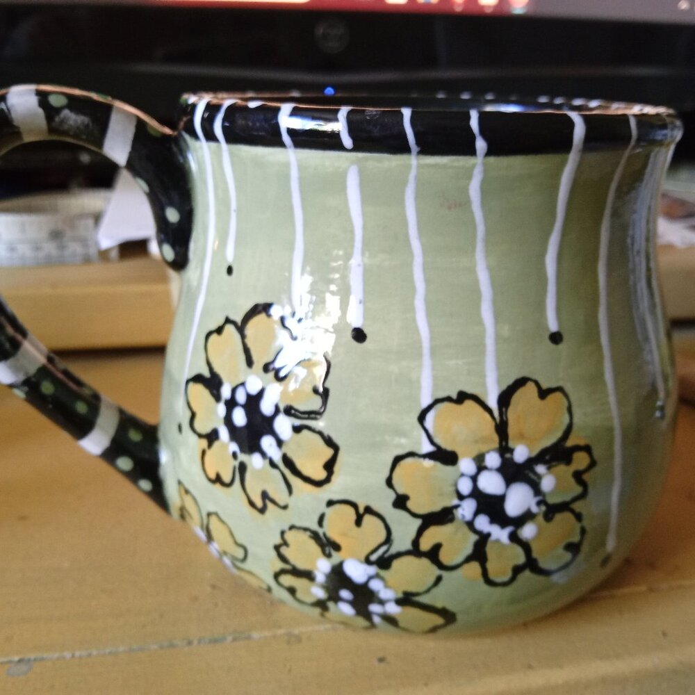 OAK COFFEE HAND PAINTED